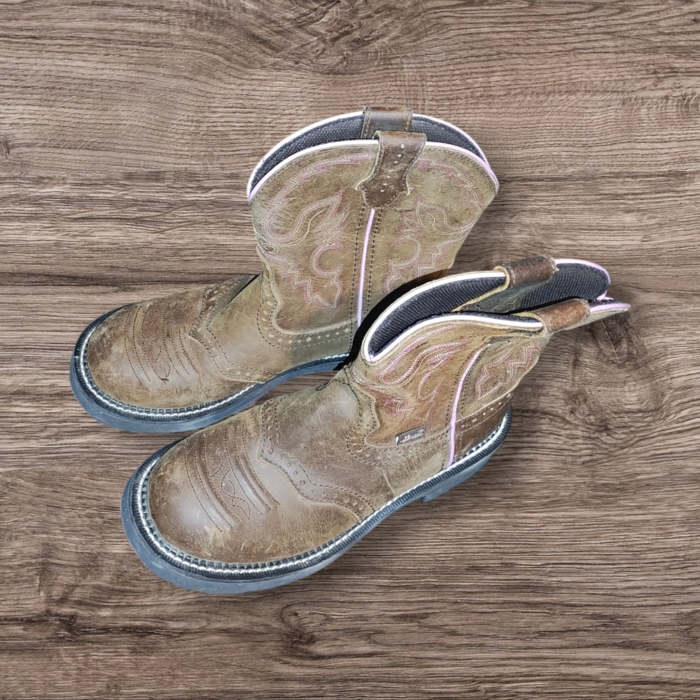 Gypsy Western Justin Cowgirl Steel Toe Work Boots